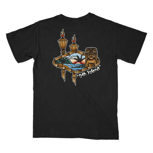 "Wahine" Peek-a-Boo Tshirt - Black
