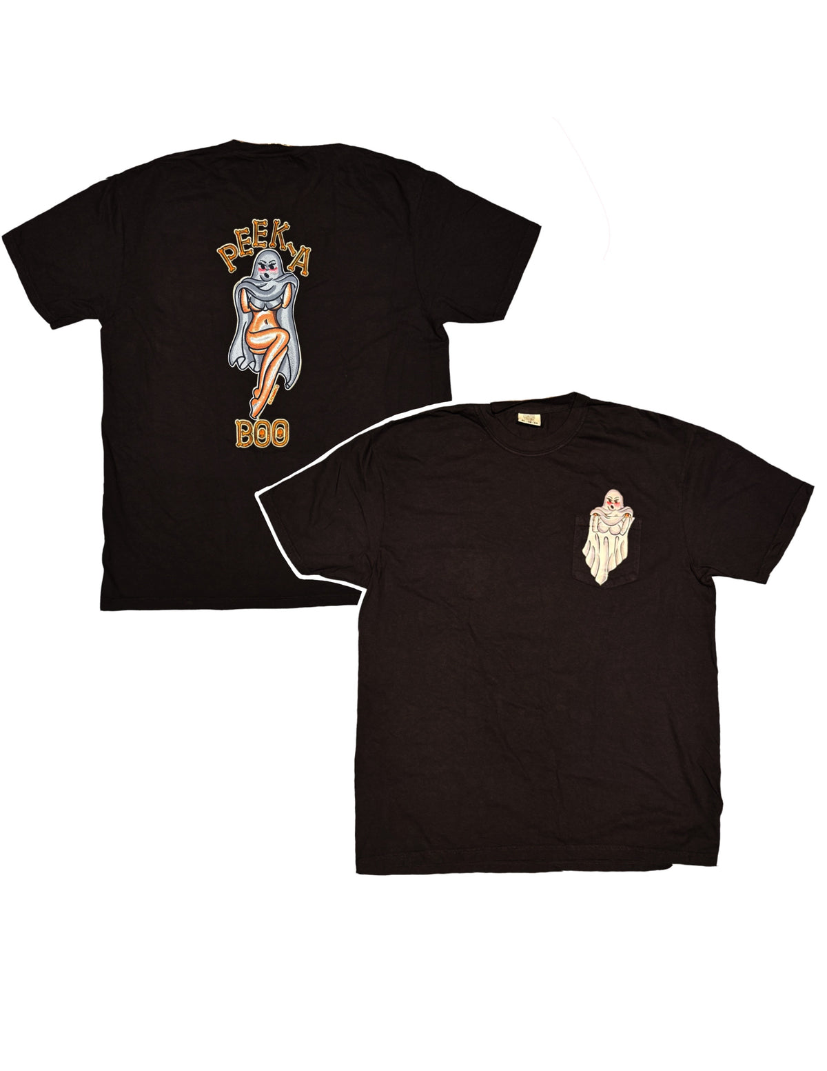 "Peek-a-Boobs" Tshirt - Black
