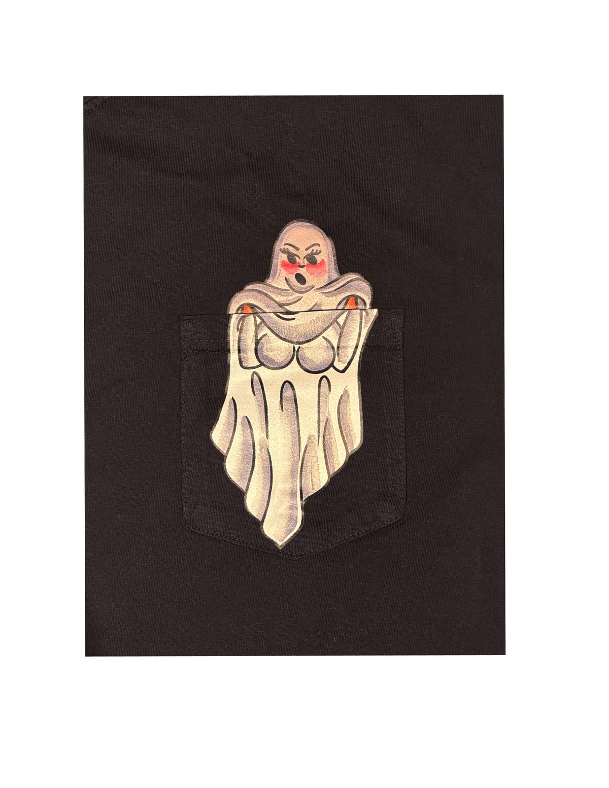 "Peek-a-Boobs" Tshirt - Black